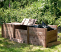 Wooden compost bin lid Gardening Works